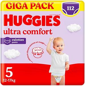 Huggies Ultra Comfort Pañal Braguita para Bebé con Disney Talla 5 (12-17 kg), 4 Packs x 28 Pañales, Total 112 Pañales