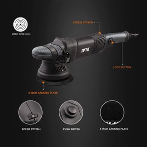 SPTA 5-Inch Dual Action Polisher – Variable Speed Car Buffer