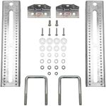 Extreme Max 3006.7081 12" Galvanized Swivel-Top Bunk Bracket with Hardware for 3" x 3" Trailer - 2-Pack