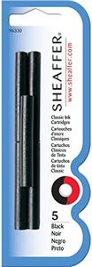 Sheaffer Skrip Fountain Pen Classic Ink Cartridge - Black (five per card)