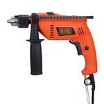 BLACK+DECKER HD555 550W 13mm Variable Speed Reversible Hammer Drill/Driver (HD555-IN)