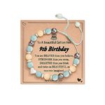 FYUKISS Birthday Gifts for Girls, 9 Year Old Girl Gift Ideas, Sweet 9 Birthday Bracelet Decorations Gifts for Niece Daughter Granddaughter