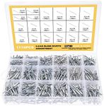 Knpwer 1110 Pcs 20 Sizes Aluminum D