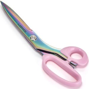 LZBWOL 9.5" Scissors Heavy Duty All Purpose for Office & Crafting, Rainbow