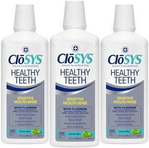 CloSYS Silver Healthy Teeth Anti-Cavity Oral Rinse, 32 Fl Oz, 3 Pack