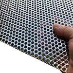 FengYoo Perforated Metal Sheets-Expanded & Perforated Sheets-Perforated Stainless Steel Sheet-20GA 0.2" Hole （about 5mm）19.6" X9.8"-Metal Mesh Sheet for Ventilation and Fume Filtration