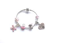 Liberty Charms Children's Granddaughter 'Pink Fairy Dream' Charm Bracelet