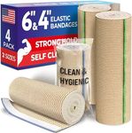 Premium Elastic Bandage Wrap - 4pk 