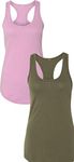 Next Level Apparel Women's Ideal Racerback Tank, Lilac-army, Small