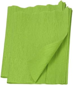 MECCANIXITY Crepe Paper Roll Decoration 7.5ft Long 20 Inch Wide for Party, Wedding, Light Green