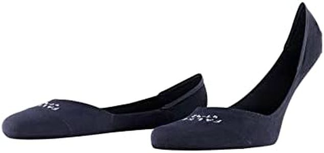 FALKE Men's Cool 24/7 No Show Socks, Breathable, Cooling Effect, Cotton, Low Cut, Non Slip Heel Grip, Colorful, Blue (Dark Navy 6370), 8-9, 1 Pair