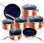 Nuwave 12pc Ceramic Non-Stick Cookware Set, Vented Glass Lids, Stay-Cool Handles, Induction & All Cooktops, PFAS Free