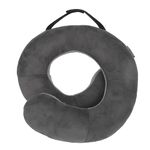 Travelon 13173 510 Deluxe Wrap-n-Rest Pillow, Dark Gray/Light Gray, One Size