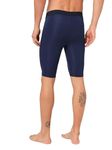 TECHNOSPORT Mens Compression Tights for Gym, Running, Cycling, Swimming, Workout & Athletic Activities - (MIOR59NVY_Navy_M)