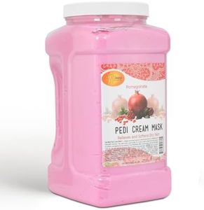SPA REDI - Body and Foot Cream Mask, Pomegranate, 128 Oz - Pedicure Massage for Tired Feet and Body, Hydrating, Fresh Skin - Infused with Hyaluronic Acid, Amino Acids, Panthenol, Comfrey Extract