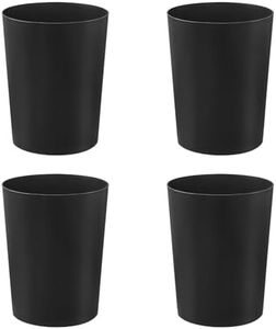 Cetomo 7.2L * 4 Set, papelera, papelera, papelera, papelera, papelera para baños, cocinas, oficinas en el hogar, dormitorios negro