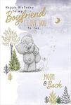 Me To You To My Boyfriend I love to the moon and back Tatty Teddy Birthday Card