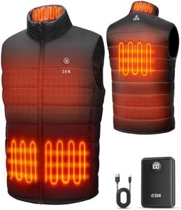 ZKN Heated Vest for Men with 14400mAh Battery Pack, 3 Heating Levels Men's Heated Vest, Lightweight Heated Jackets for Winter (XL) Pallet of