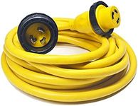 Amp Up Marine & RV Cords 125v 30 amp x 25' Yellow Shore Power Boat Extension Cord, 25 ft - 21312