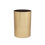 Umbra Metalla Small Trash Durable Garbage Can Waste Basket for Bathroom, Bedroom, Office and More, Gold