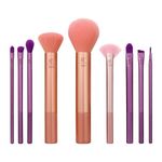 Real Techniques Insta Artist Brush Kit, Face, Cheek & Eye Brush Set, Makeup Brush Kit, For Foundation, Blush, Bronzer, Concealer, & Eyeshadow, Professional Quality Makeup Tools, 9 Piece Set
