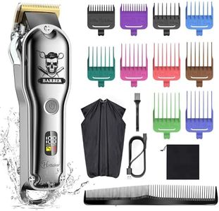 Hatteker Hair Cutting Kit Pro Hair Clippers for Men Professional Barber Clippers IPX7 Waterproof Cordless Beard / Hair Trimmer