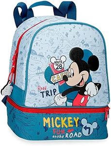 Borsa pranzo Disney Mickey Road Trip Blu 23x28x13 cm Poliestere 8,37L