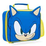 SONIC THE HEDGEHOG Lunch Box Kids Insulated Lunch Bag for Boys (Blue/Yellow)