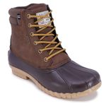 Nautica Mens Duck Boots - Waterproof Shell Insulated Snow Boot - Channing-Tan Pebbled-7