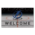 Fanmats 21287 Team Color Crumb Rubber Tampa Bay Lightning Door Mat, 1 Pack