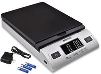 Accuteck S 50 lb x 0.2 oz All-In-One Digital Shipping Postal Scale with AC Postage (W-8250-50BS)