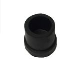 Susan Rubbers 1 Inch (25 mm) Round Rubber Bush or Cap for Furniture - Black - #1RB040 - Pack of 40