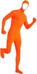 Gaoin Face Open Zentai Lycra Spandex Bodysuit (X-Large, Orange)