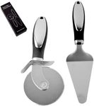 DKDDSSS Pizza Cutter, Pizza Cutter Wheel, Pizza Slicer Cutter Wheel, Non-Slip Handle, Dishwasher Safe Kitchen Pizza Wheel Slicer with Cheese Shovel