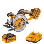 INGCO 20V Cordless Brushless Circular Saw 140mm(5-1/2''), 6300RPM, Max. Cutting Depth 50mm (90°), 20mm Arbor Size, Adjustable Bevel, Electric Circular Saw with 1Pcs 4.0Ah Battery and Charger
