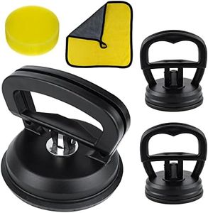 BESMORY Car Dent Puller, Suction Cup Holder Dent Repair Kit Quick Car Dent Remover Tool for Paintless Car Body Dent, Lifting and Heavy Objects Moving, SUV & Cars Universal - 5 Pack (Black) (black)