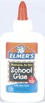 Elmers Washable School Glue Paper And Cloth Wood And Pottery Clear 4 Oz