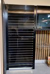 Avocetmobily Kitchen cabinet Rolling shutter glass black (600 x 1320 mm)