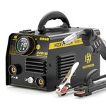 HZXVOGEN 140A MIG Welder, 110V/220V Dual Voltage Gasless MIG/Lift TIG/Stick Welder Machine 3 in 1 with Synergic, IGBT Inverter Portable Flux Core Welder Equipment MIG Welding Machine(HVM140)