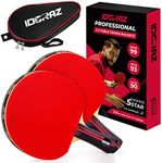 Idoraz Ping Pong Paddle Professional Racket - Table Tennis Racket with Carrying Case - ITTF Approved Rubber for Tournament Play - Best Table Tennis Paddle