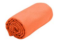 Sea to Summit - Airlite Microfibre Towel M - In Between Hand & Bath Towel - Ultra Absorbent & Quick Dry - Ultra-Lightweight - Tiny Pack - For Travel & Backpacking - 50 x 100cm - Outback Orange - 47g