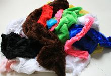 Assorted Plain Faux Fur Fabric Waste Offcuts 1KG
