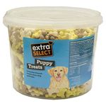 Extra Select Puppy Bones Dog Treat Biscuits in a 3ltr Bucket (approx 1070 biscuits)