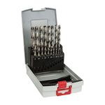 Bosch Professional 19pc. HSS-G ProBox Metal Drill Bit Set (for Steel, Ø 1-10 mm, Accessories Drill Driver and Drill Stand)