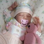 Kaydora Handmade Sleeping Reborn Baby Dolls, 22 Inch Vinyl Baby Doll For Girls, Weighted Soft Body Neborn Toddler Toy Gift Set For Kids Age 3+