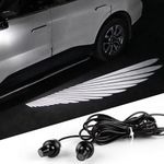 AutoBizarre Car ORVM Side Rear View Mirror Angel Wing Projector Light/Shadow LED Light/Ghost Light/Welcome Lights Universal for All Cars