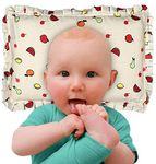 MOM CARE Mustard Seeds Pillow for Newborn Baby-Round Head Shaping Baby Pillow, Neck Support Pillow,Gifting 0-12 Months, Infant, Kids Creame(Cotton, pack of)