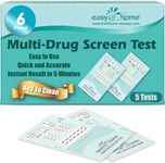 Easy@Home 6 Panel Instant Drug Test Kits for Self-screening, Cleansing, Rapid At Home Rapid Multidrug Urine Testing Card