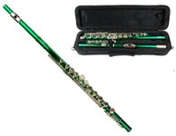 MERANO Green Lacquer Plated Flute Key of C with CASE