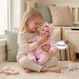BABESIDE 17" Reborn Baby Doll – Realistic Lifelike Newborn Toy